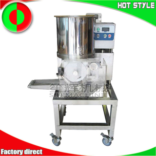 Shenghui manufacture commercial beef fish meat stuffed hamburger patty maker production line for sale