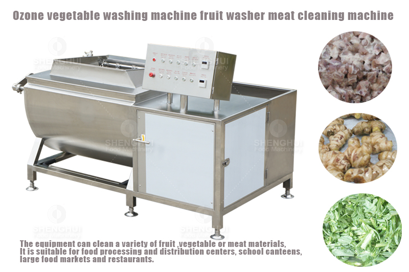 Commercial ozone vegetable washing machine vortex fruit cleaning ...