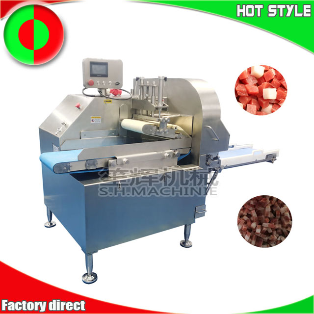 Large meat cutting machine meat cube cutter meat processing machine food machine pork meat dicer