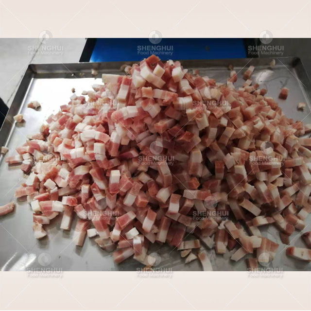 Large meat cutting machine meat cube cutter meat processing machine food machine pork meat dicer