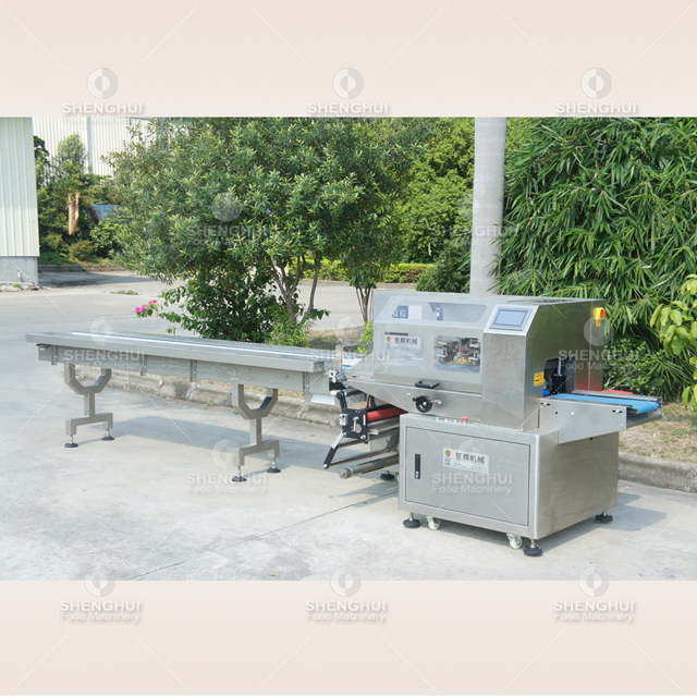 Continuous supermarket vegetable and fruit packaging production line equipment food sealing and packing machine