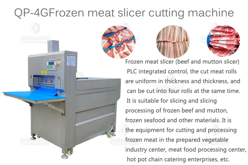 Large frozen meat cutting machine frozen meat roll cutter restaurant
