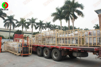 A whole vehicle of vegetable and fruit processing production line ordered by Dongguan customers has been delivered successfully